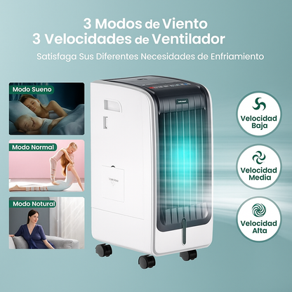 Enfriador Evaporativo Portátil 6L con Control Remoto