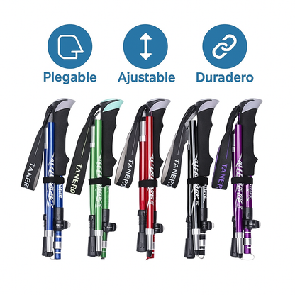 Bastones de Trekking Ajustables Plegables