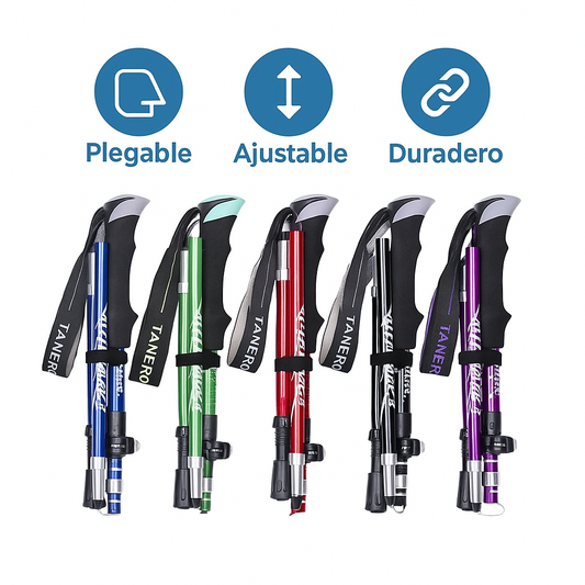 Bastones de Trekking Ajustables Plegables