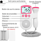 Doppler Fetal Portátil con Pantalla y Altavoz