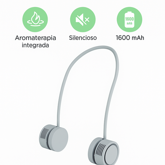Mini Ventilador Portátil USB Recargable para Cuello