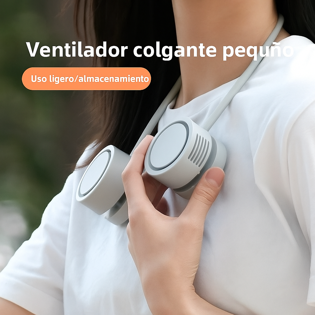 Mini Ventilador Portátil USB Recargable para Cuello