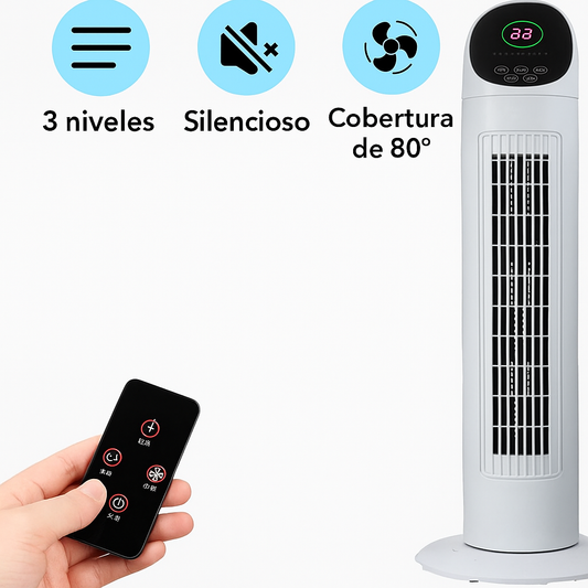 Ventilador de Torre Slim 42" Oscilante Silencioso