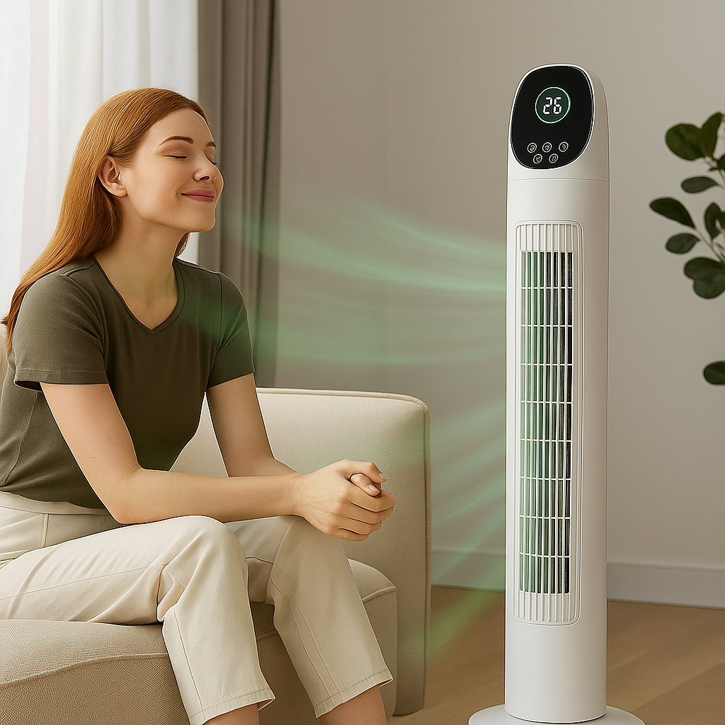 Ventilador de Torre Slim 42" Oscilante Silencioso