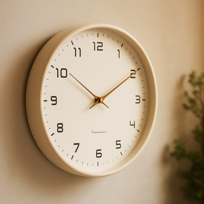 TimberTime Reloj de Madera Escandinavo Minimalista