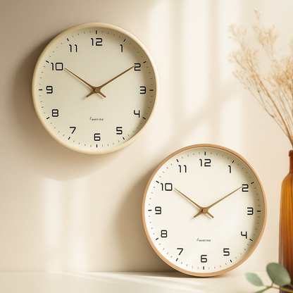 TimberTime Reloj de Madera Escandinavo Minimalista