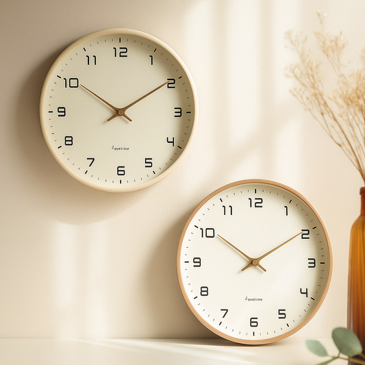 TimberTime Reloj de Madera Escandinavo Minimalista