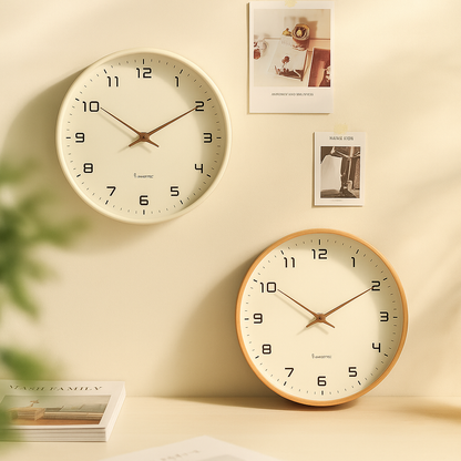 TimberTime Reloj de Madera Escandinavo Minimalista