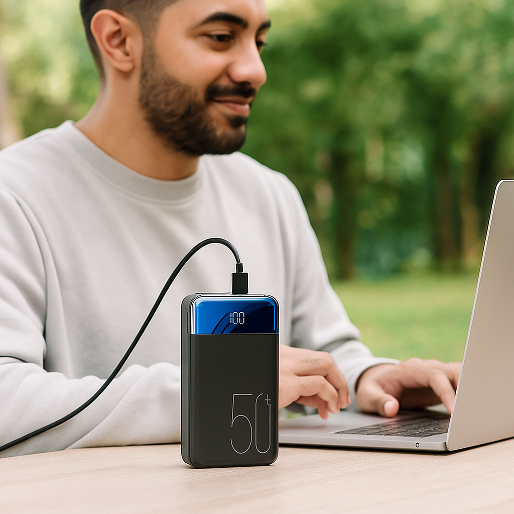 Power Bank 50000mAh Carga Rápida Portátil