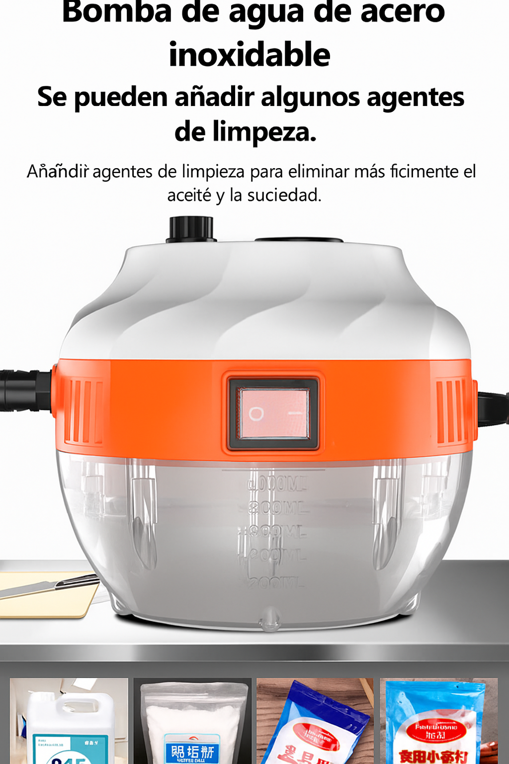 Limpiador de Vapor Alta Presión 2800W Profesional