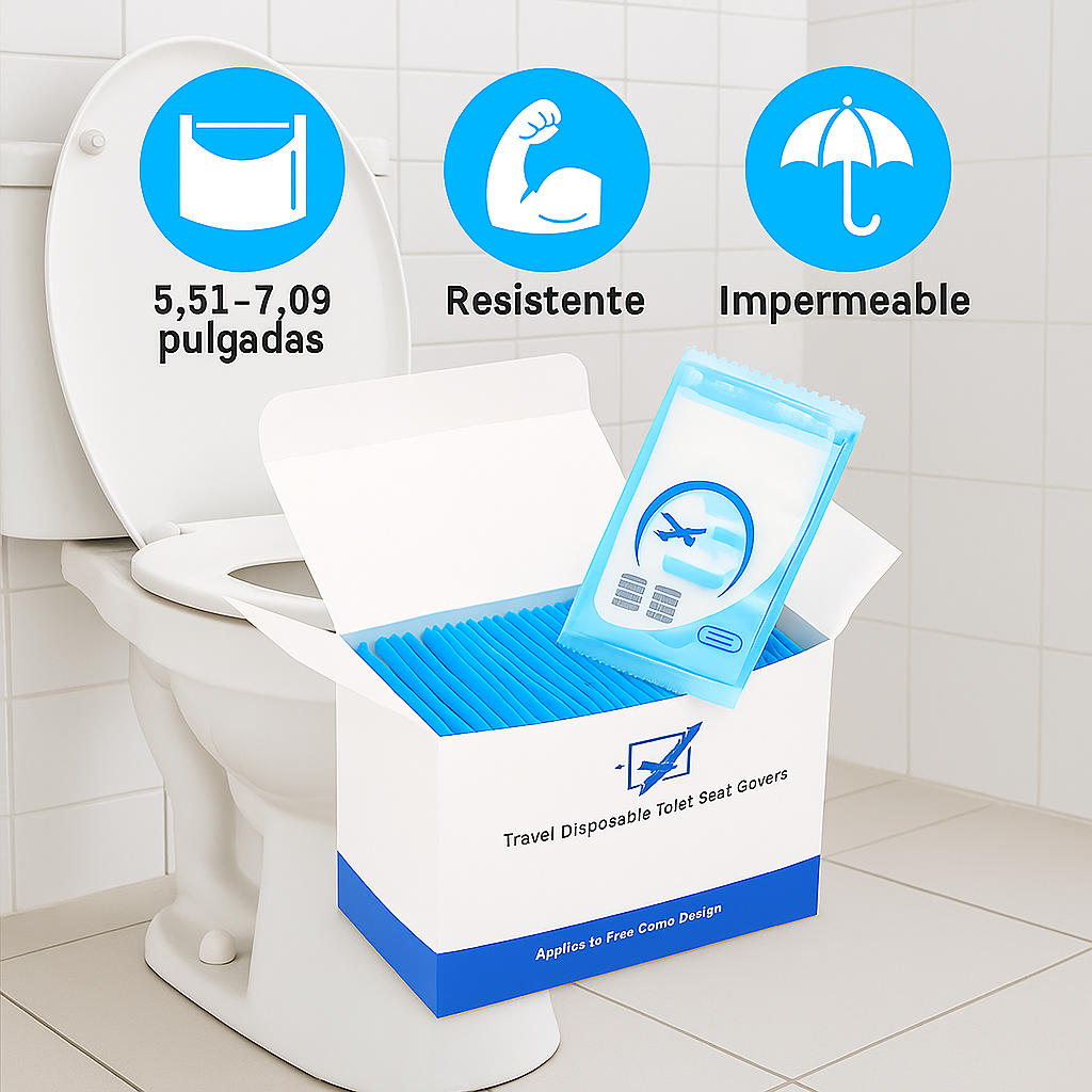 Cubiertas Desechables para Inodoro Higiénicas y Portátiles