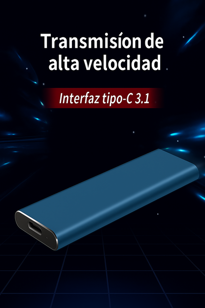Disco Duro Externo 4TB USB-C Ultra Delgado