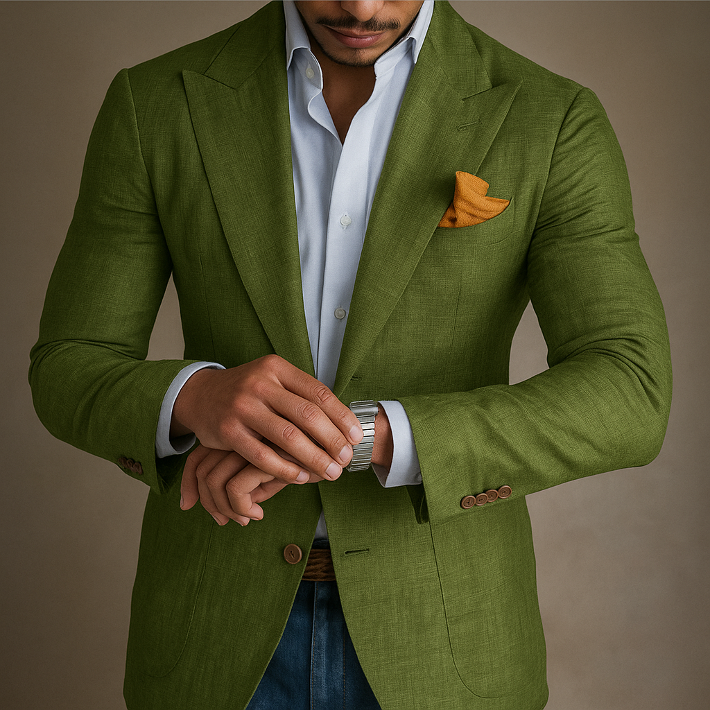 Chaqueta Blazer de Lino Hombre Gideon