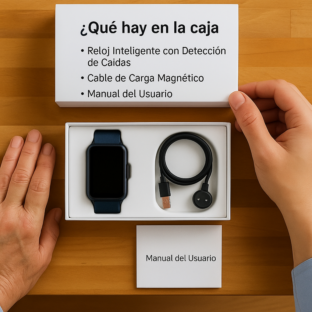 Reloj Inteligente SOS con Detección de Caídas para Mayores