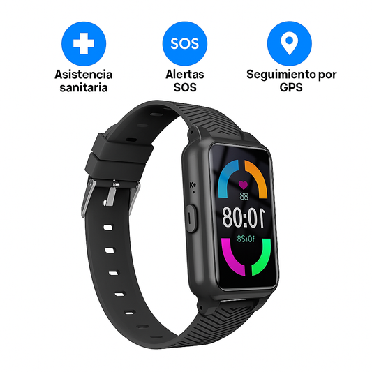 Reloj Inteligente SOS con Detección de Caídas para Mayores