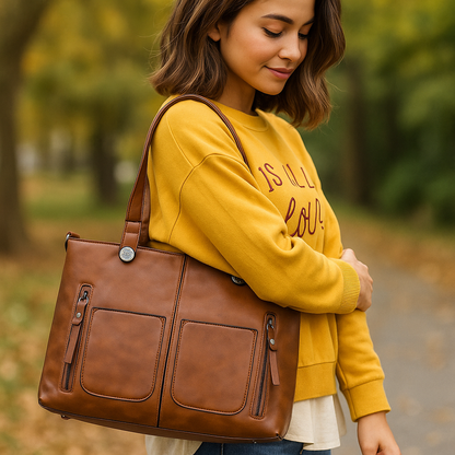 Bolso de Cuero Elegante y Sofisticado