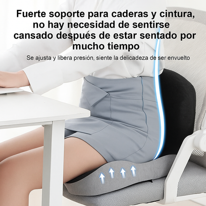 Cojín de Asiento Lumbar de Espuma Viscoelástica