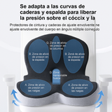 Cojín de Asiento Lumbar de Espuma Viscoelástica