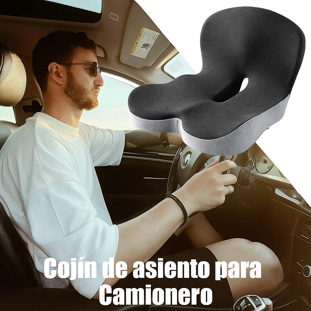 Cojín de Asiento Lumbar de Espuma Viscoelástica