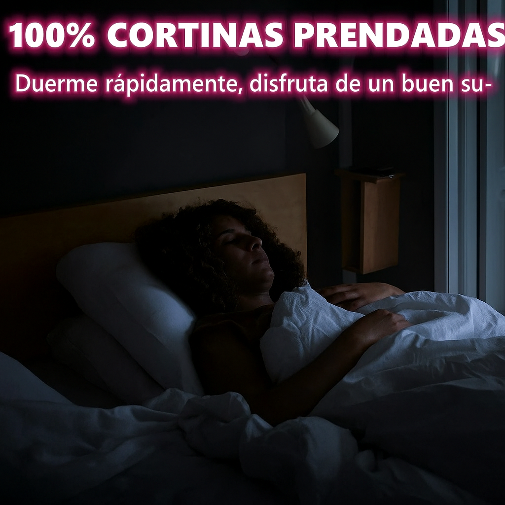 Cortina Adhesiva de Oscurecimiento Total para Ventanas