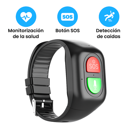 Reloj Inteligente con Detección de Caídas 4G GPS