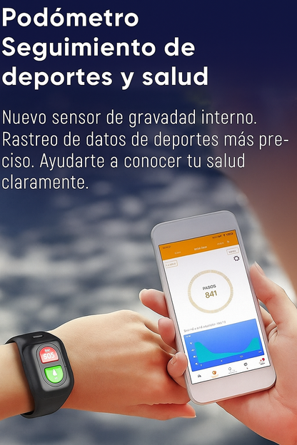 Reloj Inteligente con Detección de Caídas 4G GPS
