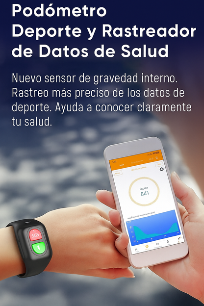 Reloj Inteligente con Detección de Caídas 4G GPS