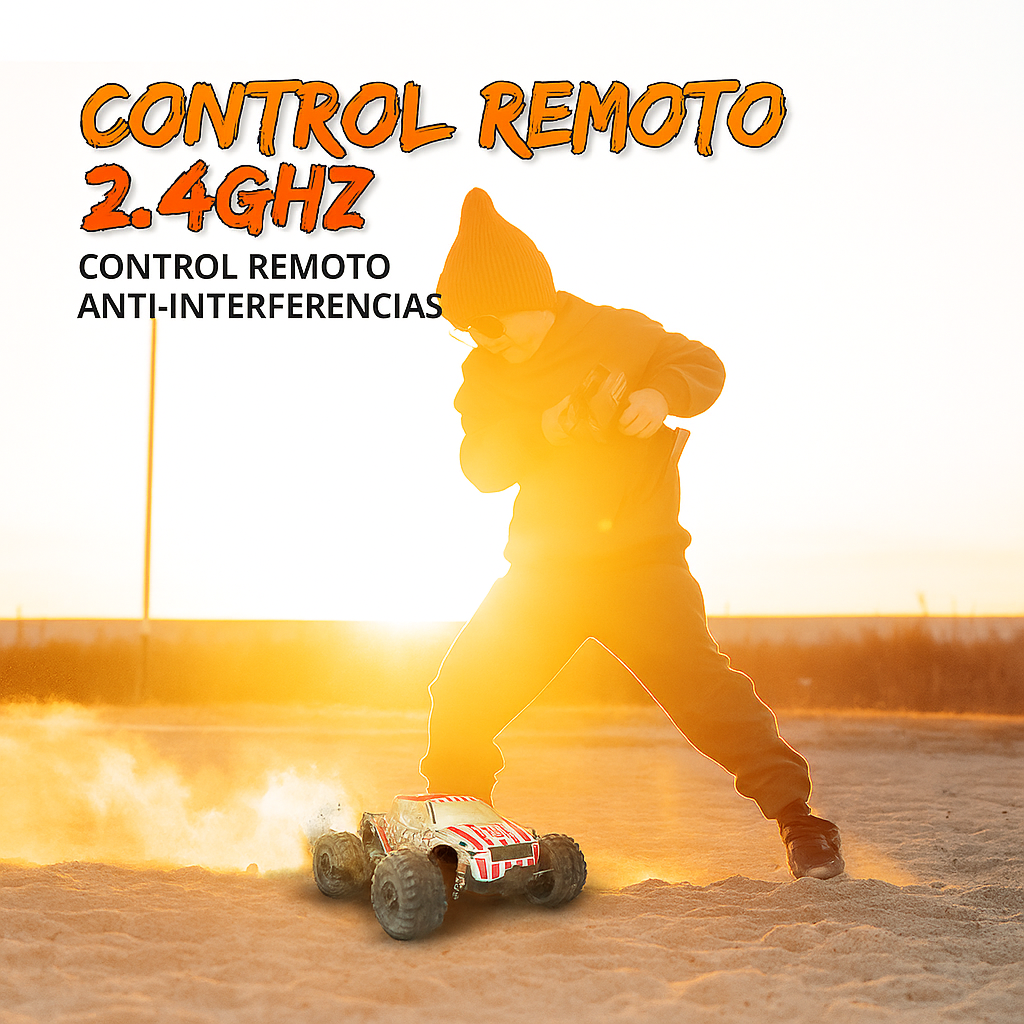 Camión Monstruo RC Todo Terreno Alta Velocidad 1:20