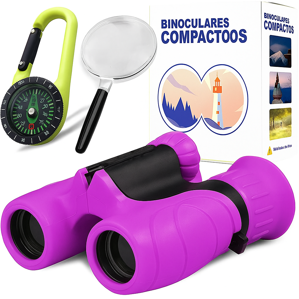 Binoculares para Niños 8x21 Ligeros y Resistentes