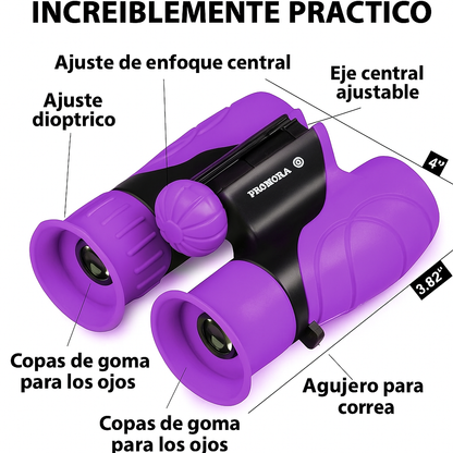 Binoculares para Niños 8x21 Ligeros y Resistentes