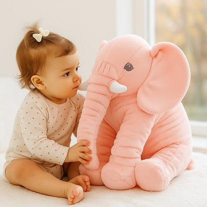Almohada Elefante Peluche Bebé Suave y Segura