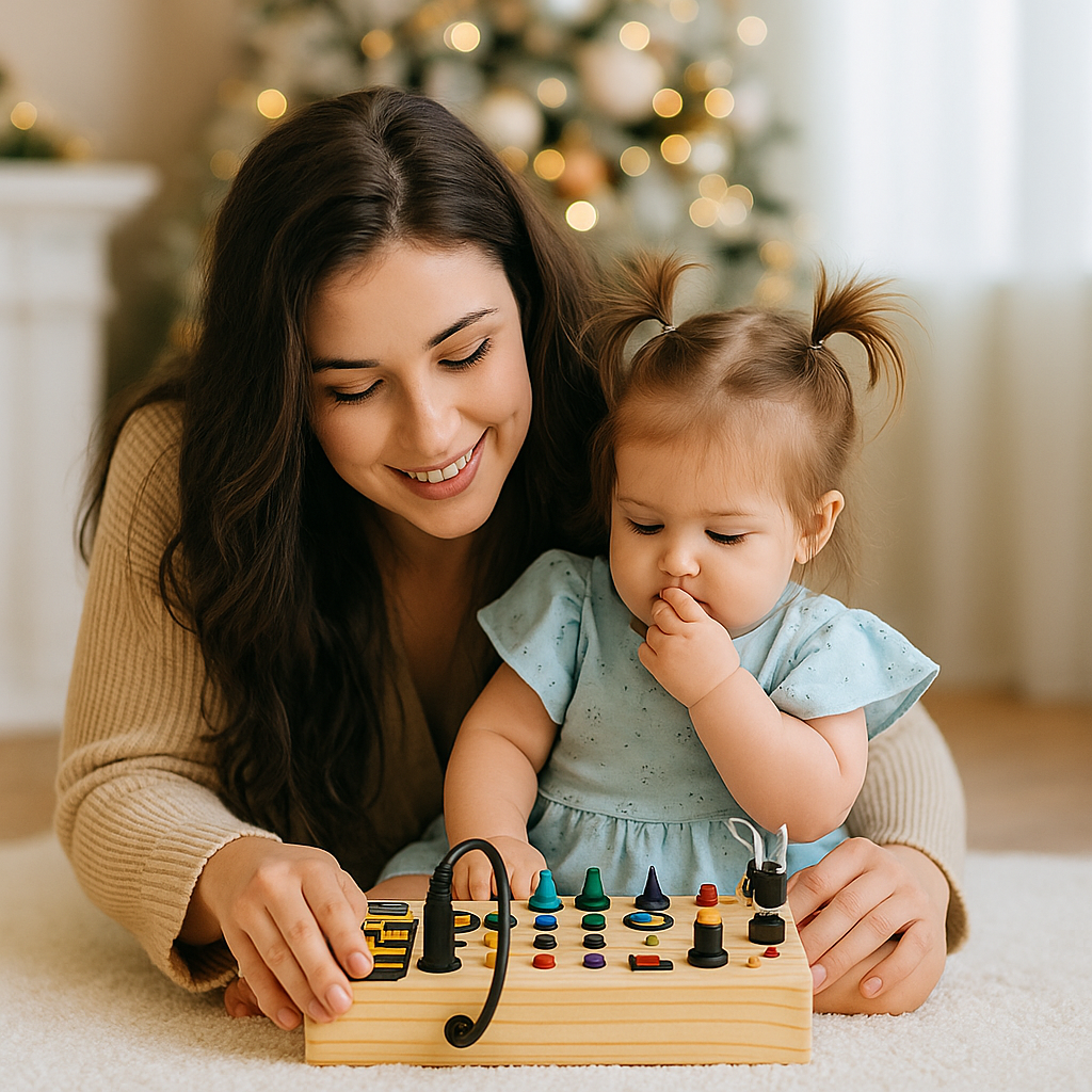 Tablero Montessori Ocupado con Luces e Interruptores