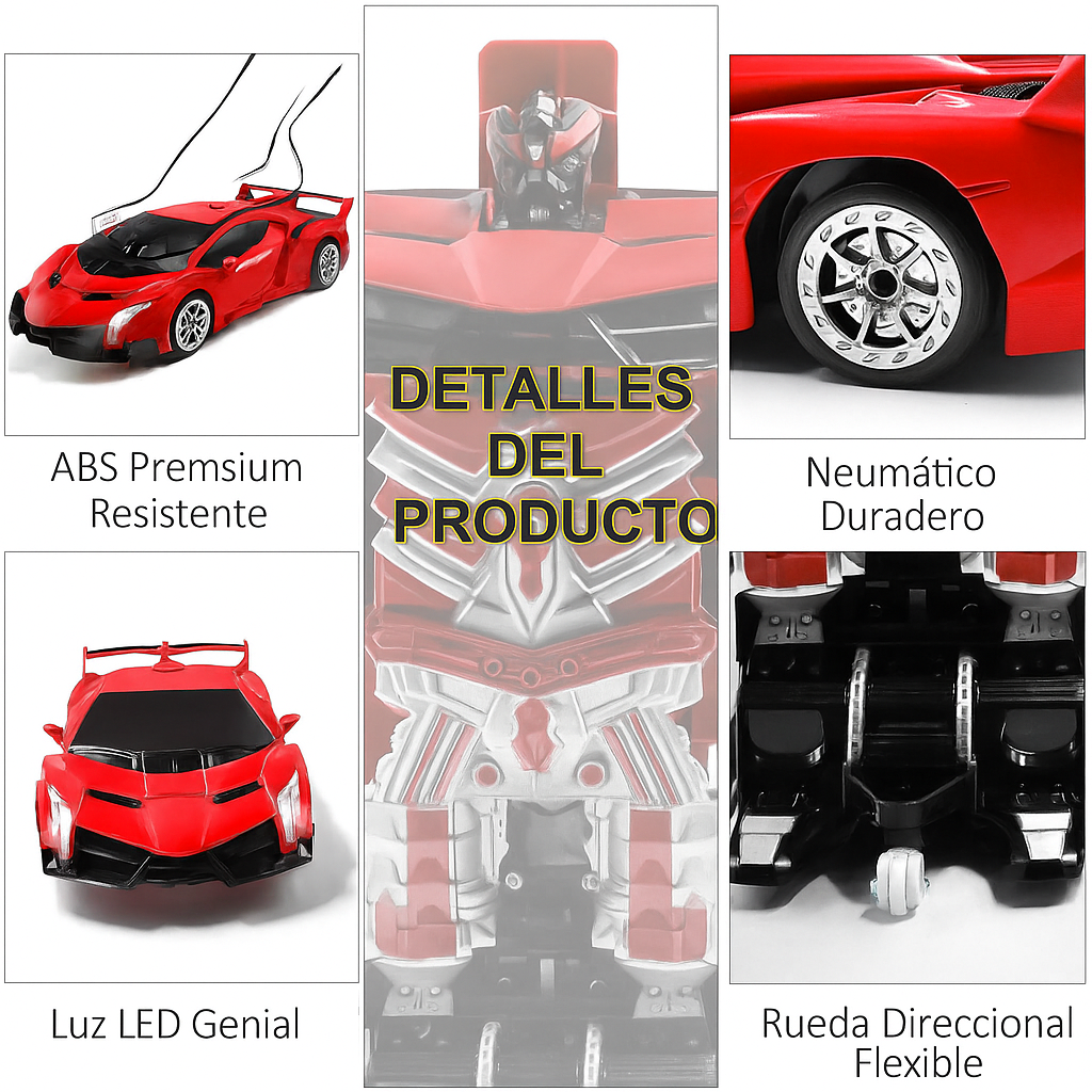 Coche Robot Transformador RC con Control por Gestos