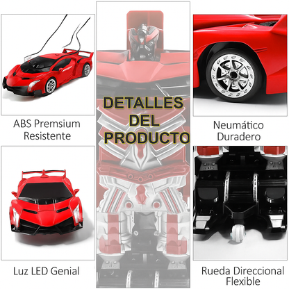 Coche Robot Transformador RC con Control por Gestos