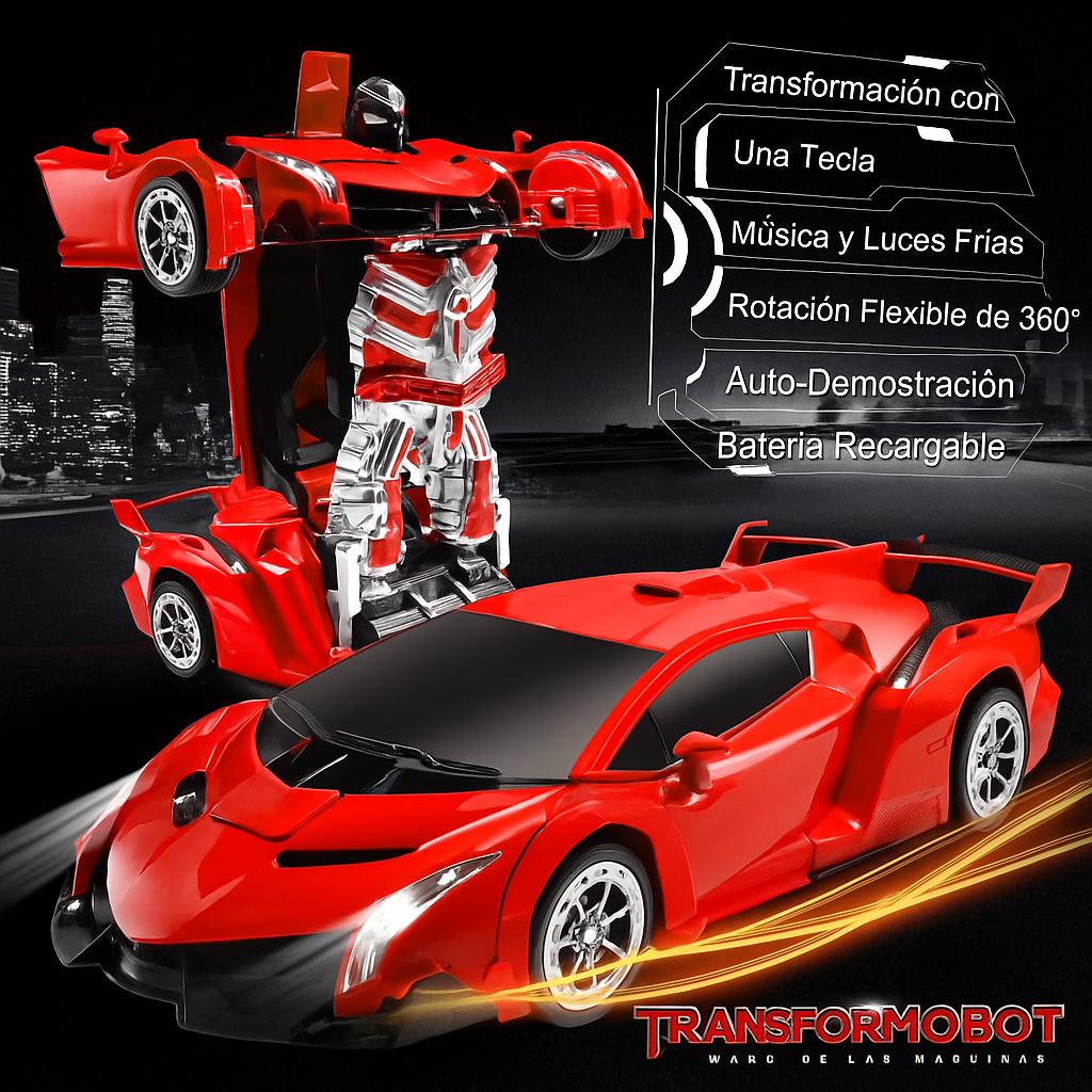Coche Robot Transformador RC con Control por Gestos