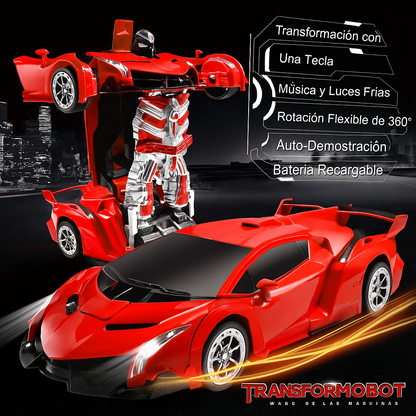 Coche Robot Transformador RC con Control por Gestos