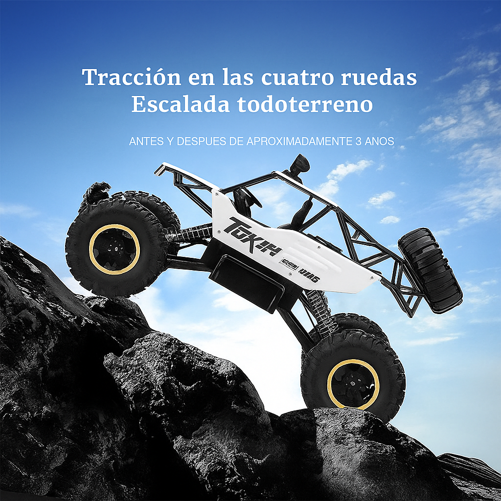 Camión RC 4WD Alta Velocidad Todo Terreno 1:12