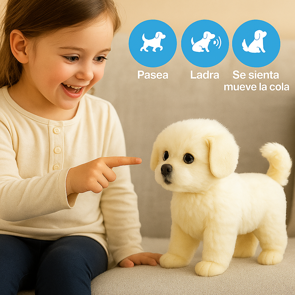 Juguete Interactivo Cachorro Realista para Niños y Adultos