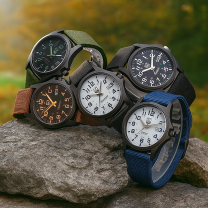 Reloj Militar Analógico Impermeable Estilo Táctico