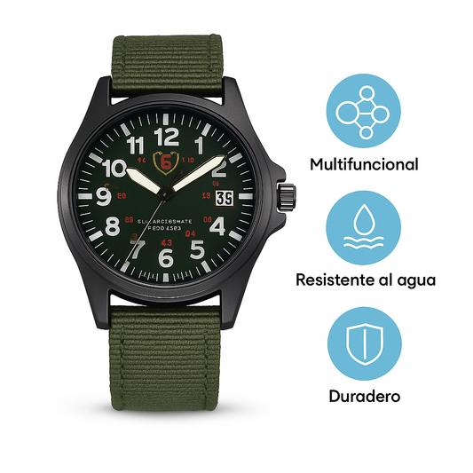 Reloj Militar Hombre Resistente Impermeable 50M
