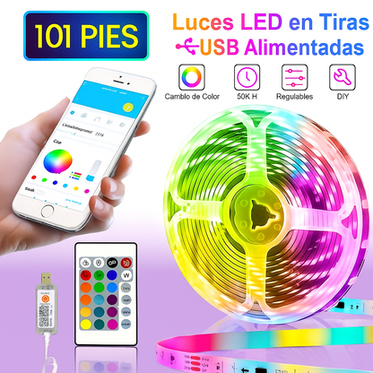 Luces LED Inteligentes con Control por App