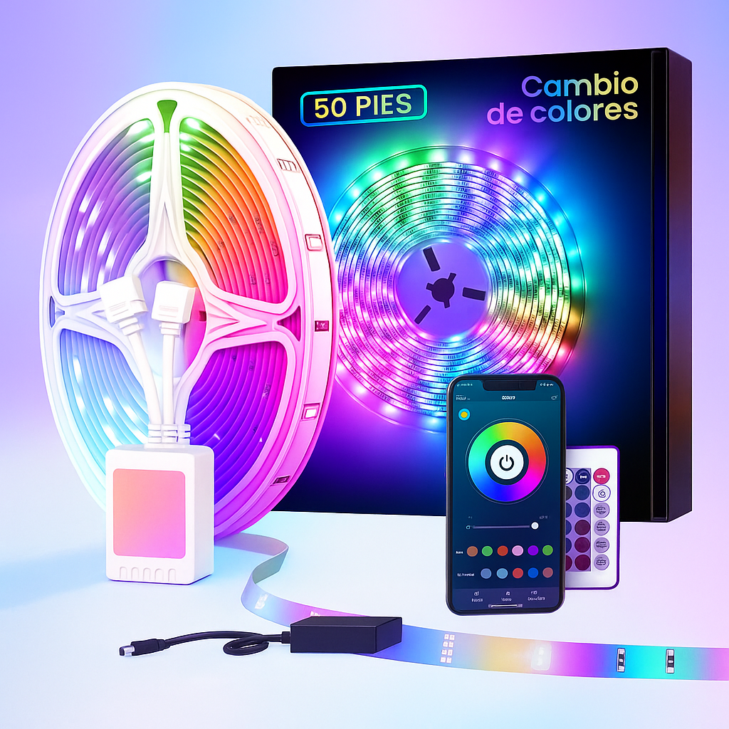 Luces LED Inteligentes con Control por App