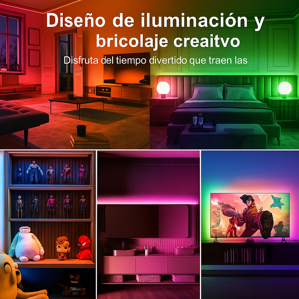 Luces LED Inteligentes con Control por App