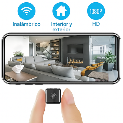 Cámara de Seguridad WiFi Mini con Visión Nocturna