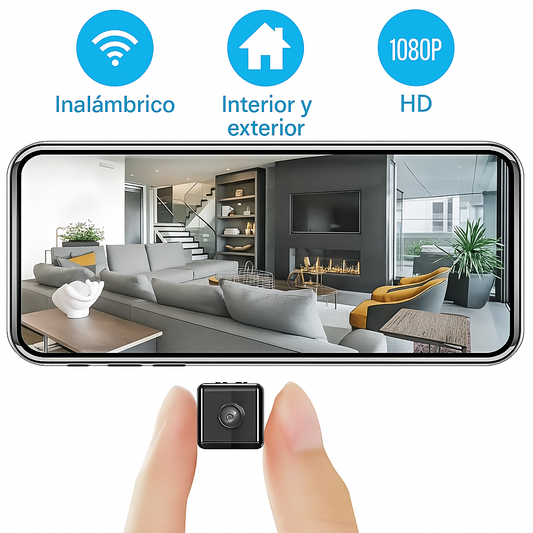 Cámara de Seguridad WiFi Mini con Visión Nocturna