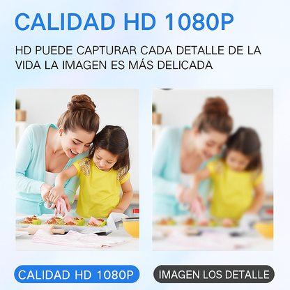 Cámara de Seguridad WiFi Mini con Visión Nocturna