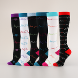 Calcetines Compresión - Edema - Diabetes - Paquete 6 Pairs