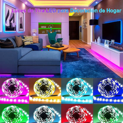 Luces LED 300ft Cambio de Color con Música