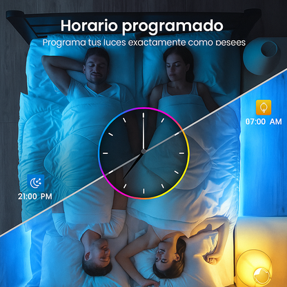 Luces LED 300ft Cambio de Color con Música