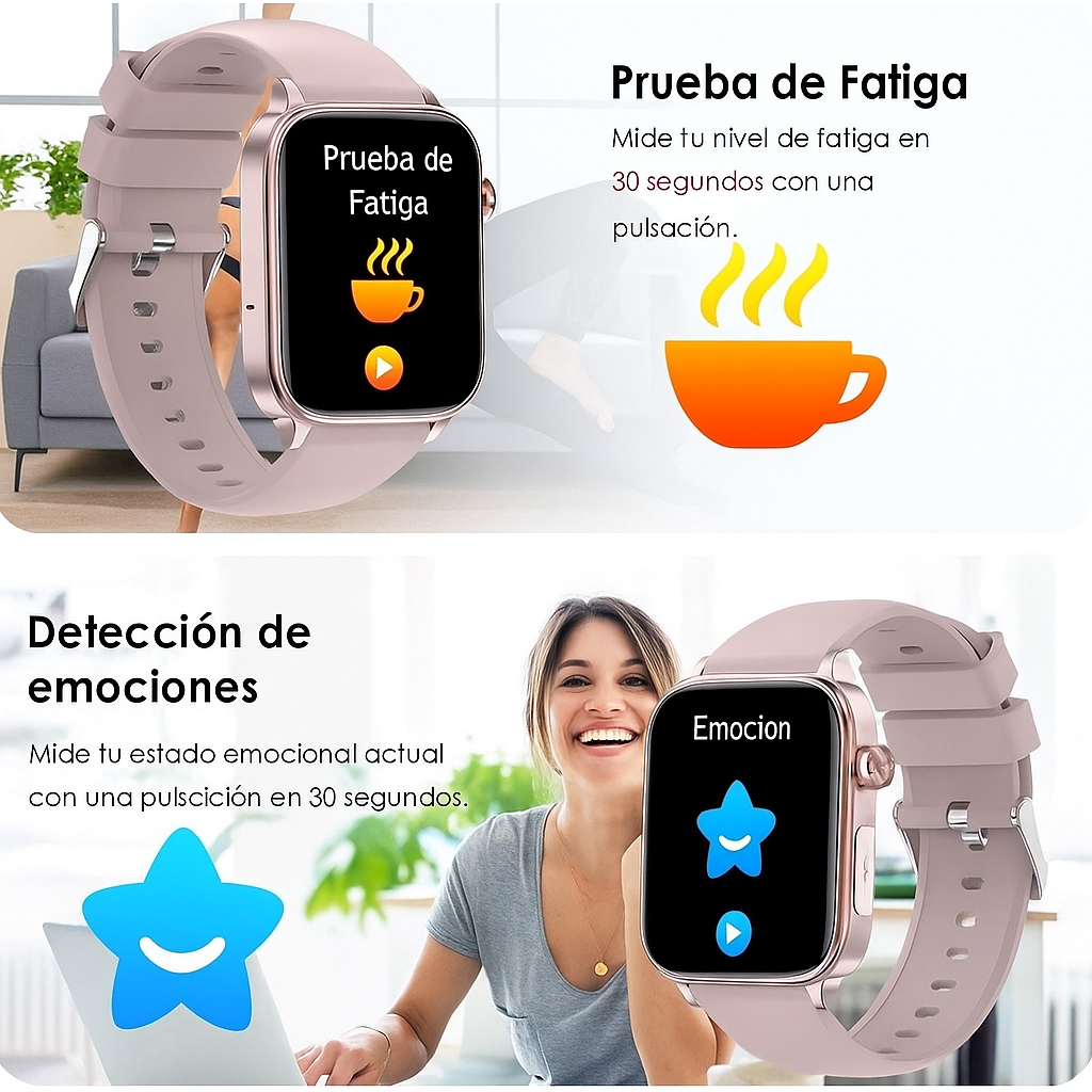 Reloj Inteligente ECG con Monitor de Salud y Notificaciones